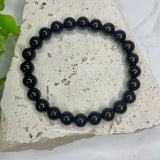 Black Tourmaline Bead Bracelet